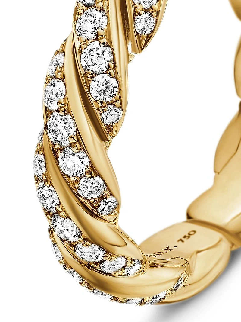 Pavéflex Band Ring 18K Yellow Gold