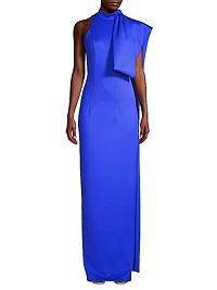 Eve Amira Draped Bow Gown