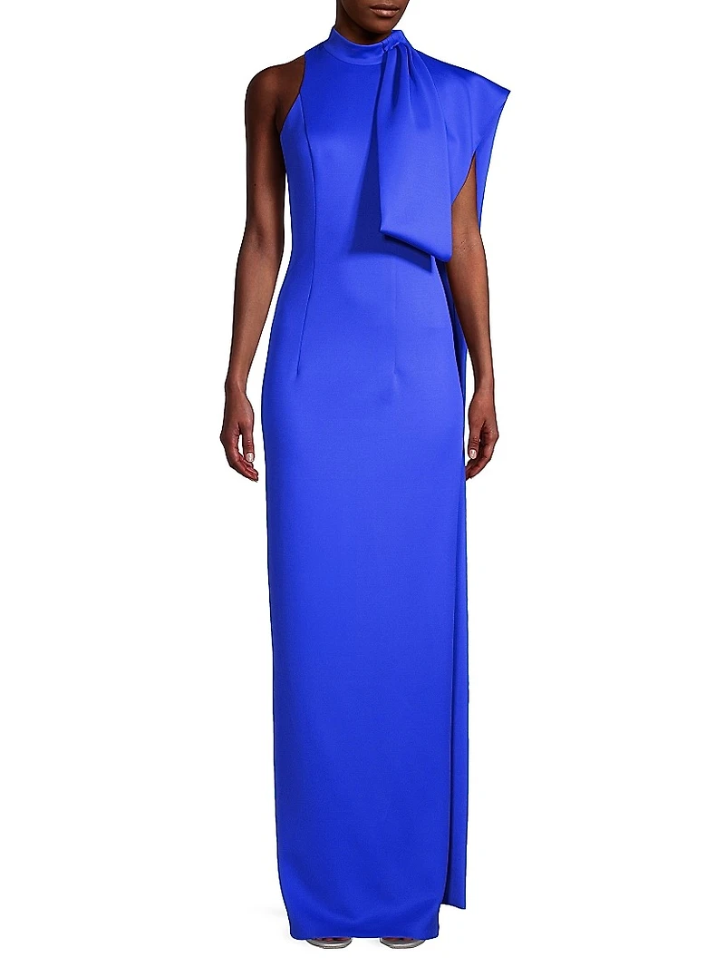 Eve Amira Draped Bow Gown