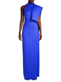 Eve Amira Draped Bow Gown