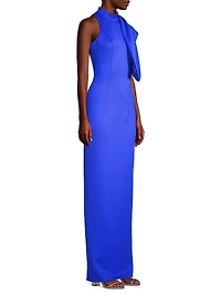 Eve Amira Draped Bow Gown