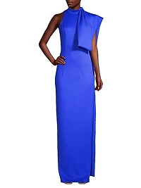 Eve Amira Draped Bow Gown