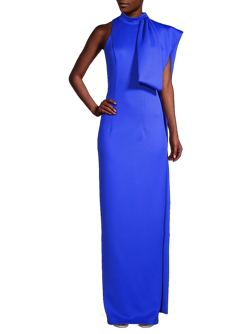Eve Amira Draped Bow Gown