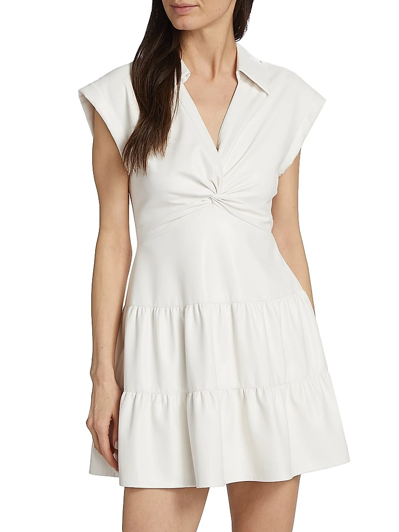 Mila Faux-Leather Minidress