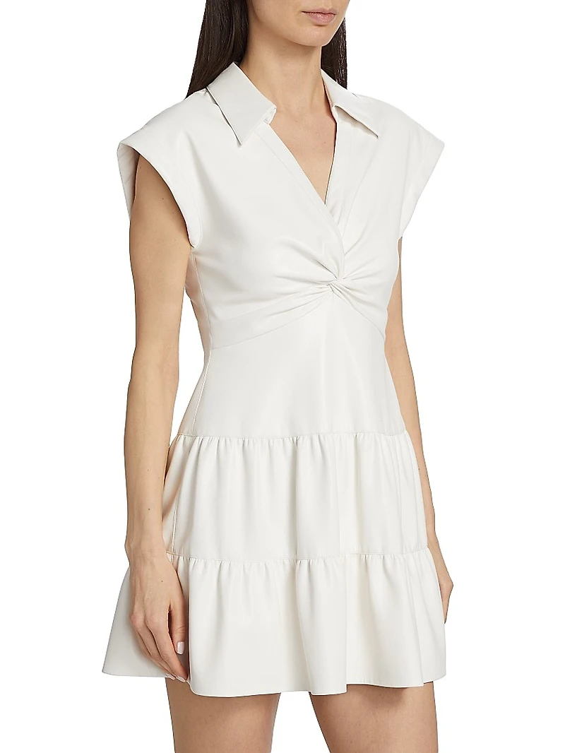 Mila Faux-Leather Minidress