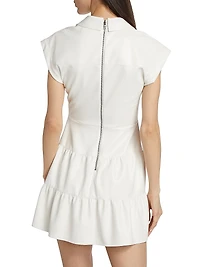 Mila Faux-Leather Minidress