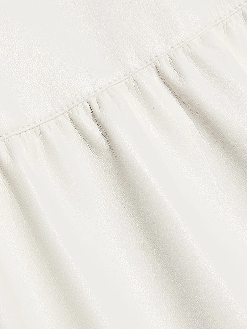 Mila Faux-Leather Minidress