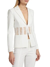 Alexia Lace-Embellished Blazer