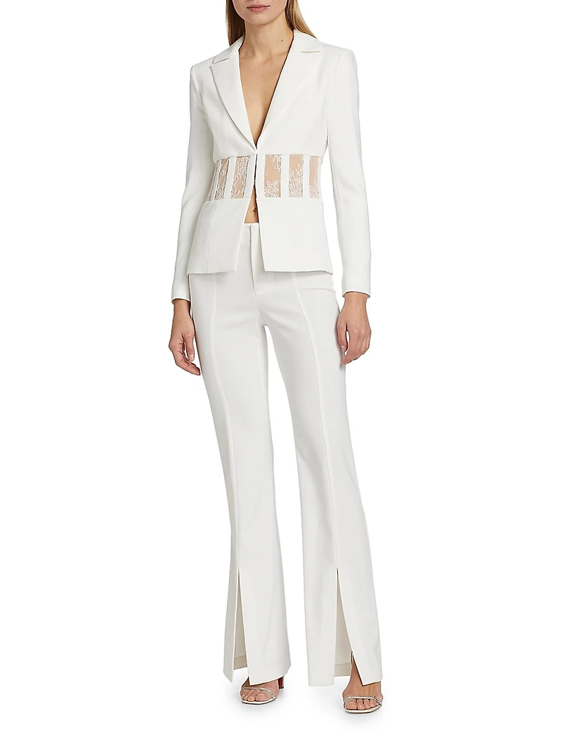 Alexia Lace-Embellished Blazer