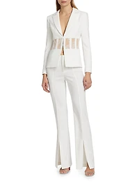 Alexia Lace-Embellished Blazer