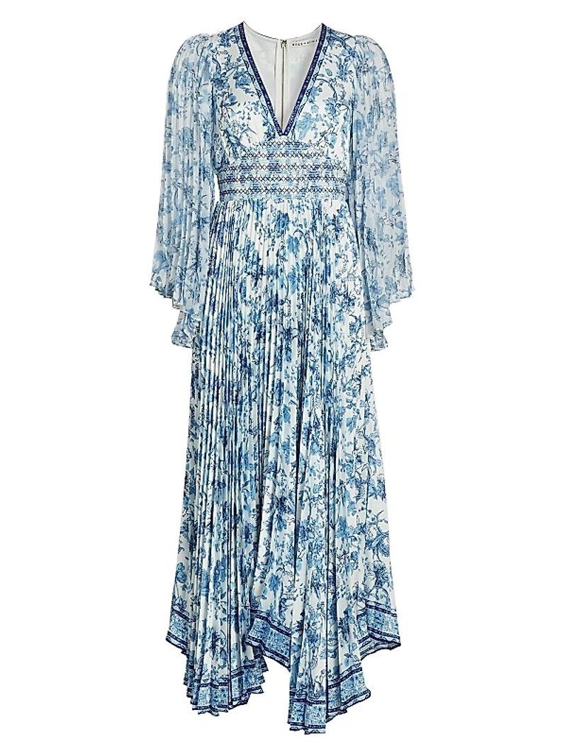 Sion Floral Pleated Maxi Dress