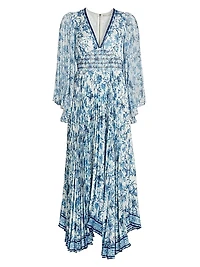 Sion Floral Pleated Maxi Dress
