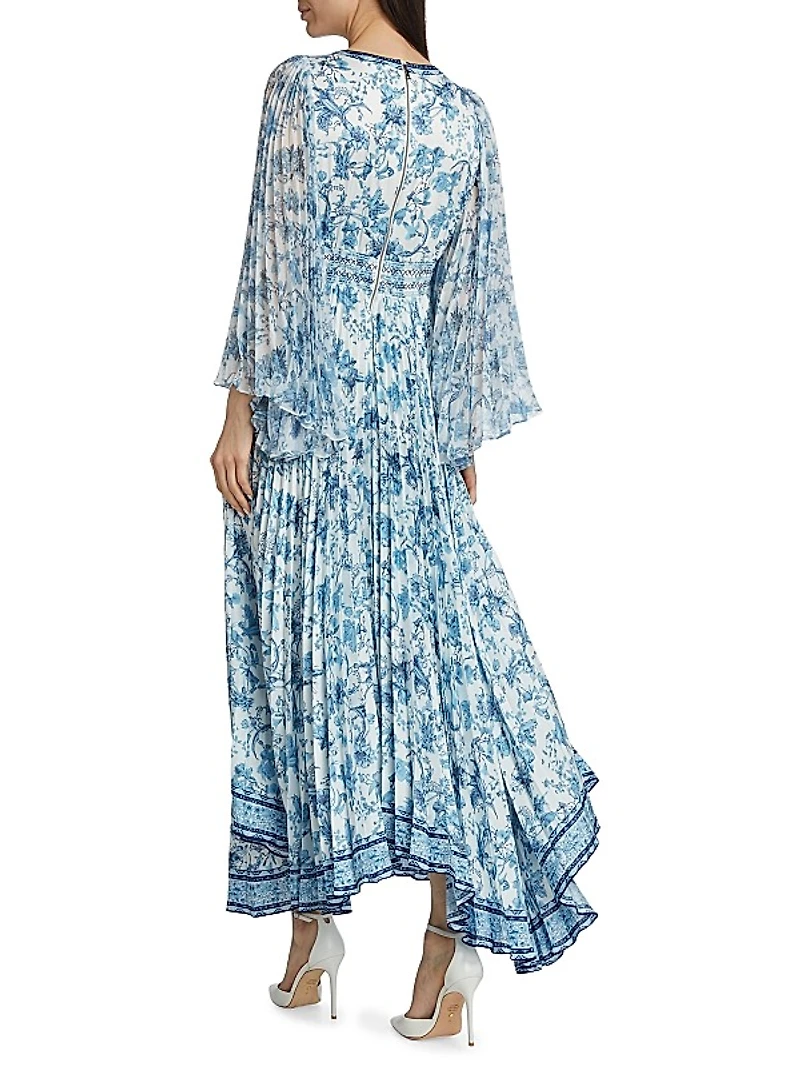 Sion Floral Pleated Maxi Dress
