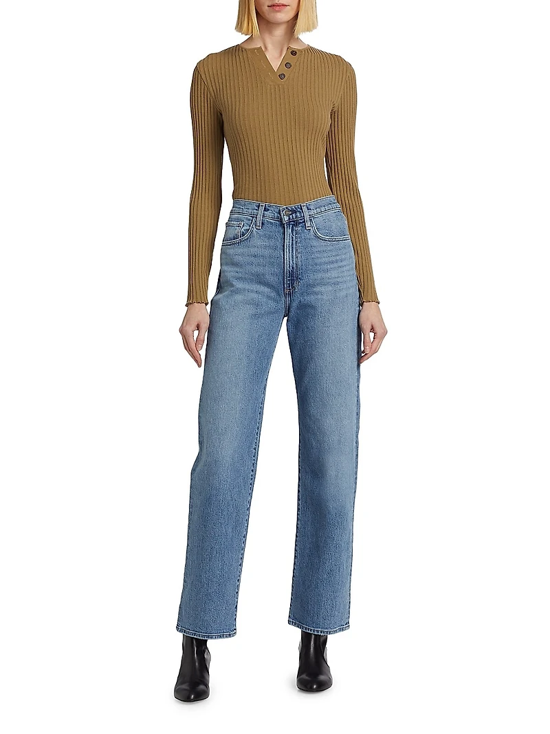 The Margot High-Rise Straight Jeans
