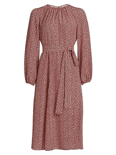 Ladybug Belted Midi-Dress