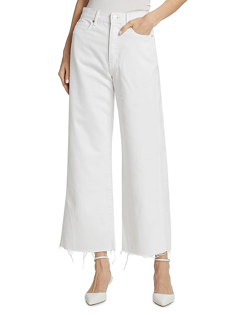 Taylor High-Rise Cropped Wide-Leg Jeans