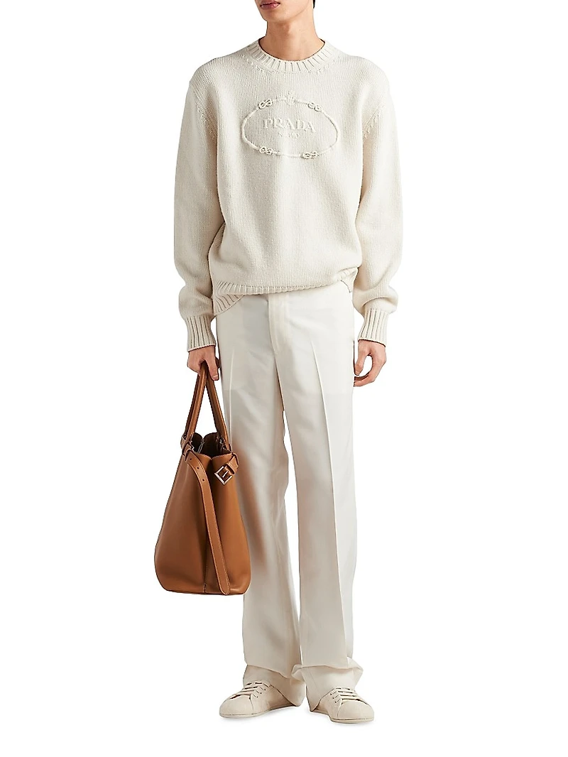 Wool and Cashmere Crew-Neck Sweater