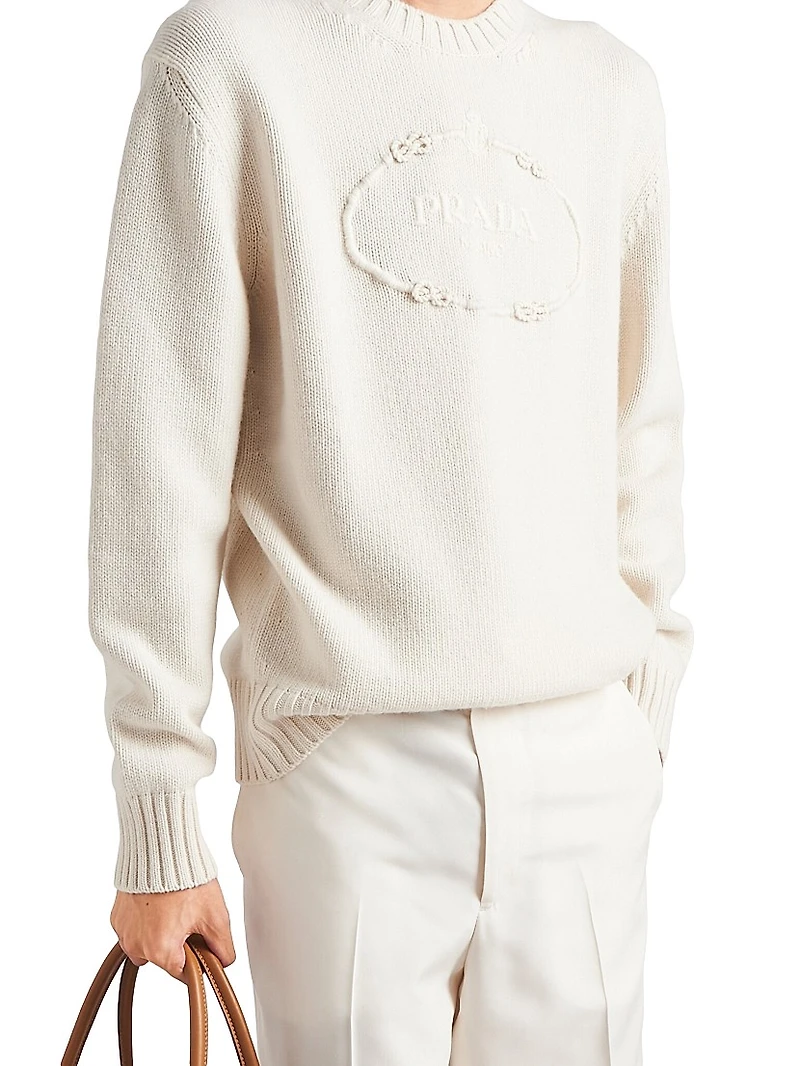 Wool and Cashmere Crew-Neck Sweater