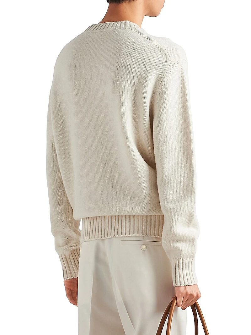 Wool and Cashmere Crew-Neck Sweater