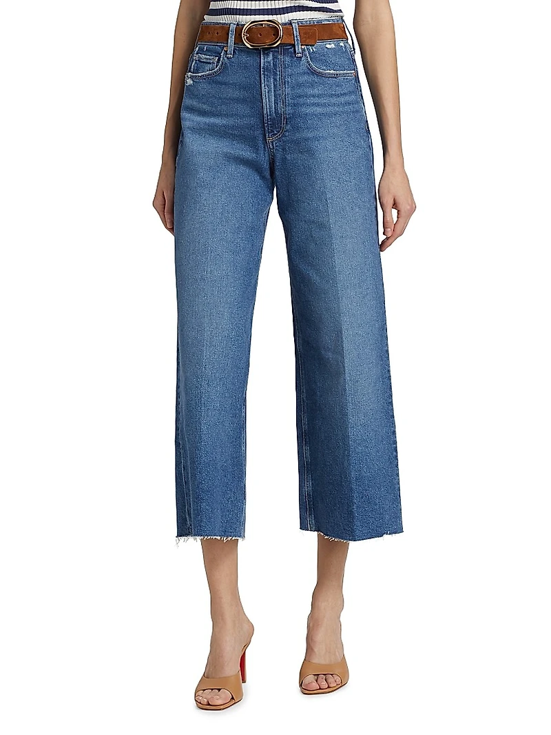 Anessa High-Rise Wide-Leg Crop Jeans