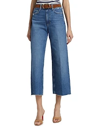 Anessa High-Rise Wide-Leg Crop Jeans