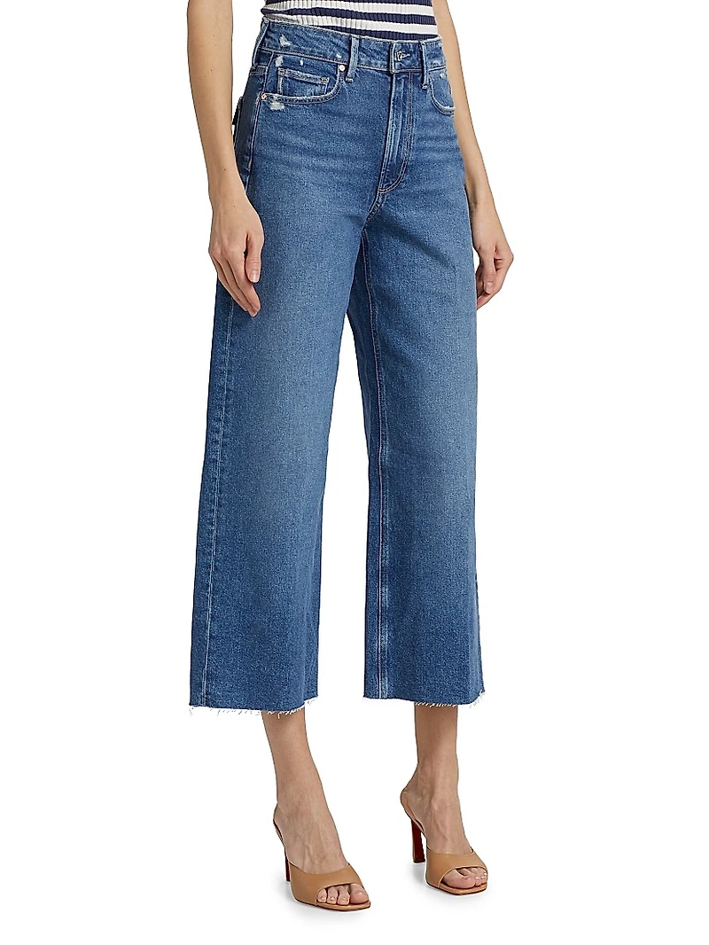 Anessa High-Rise Wide-Leg Crop Jeans