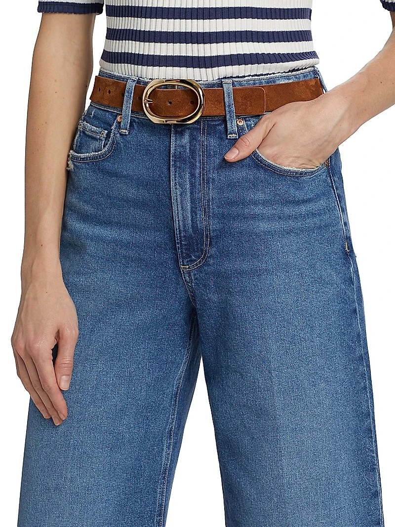 Anessa High-Rise Wide-Leg Crop Jeans