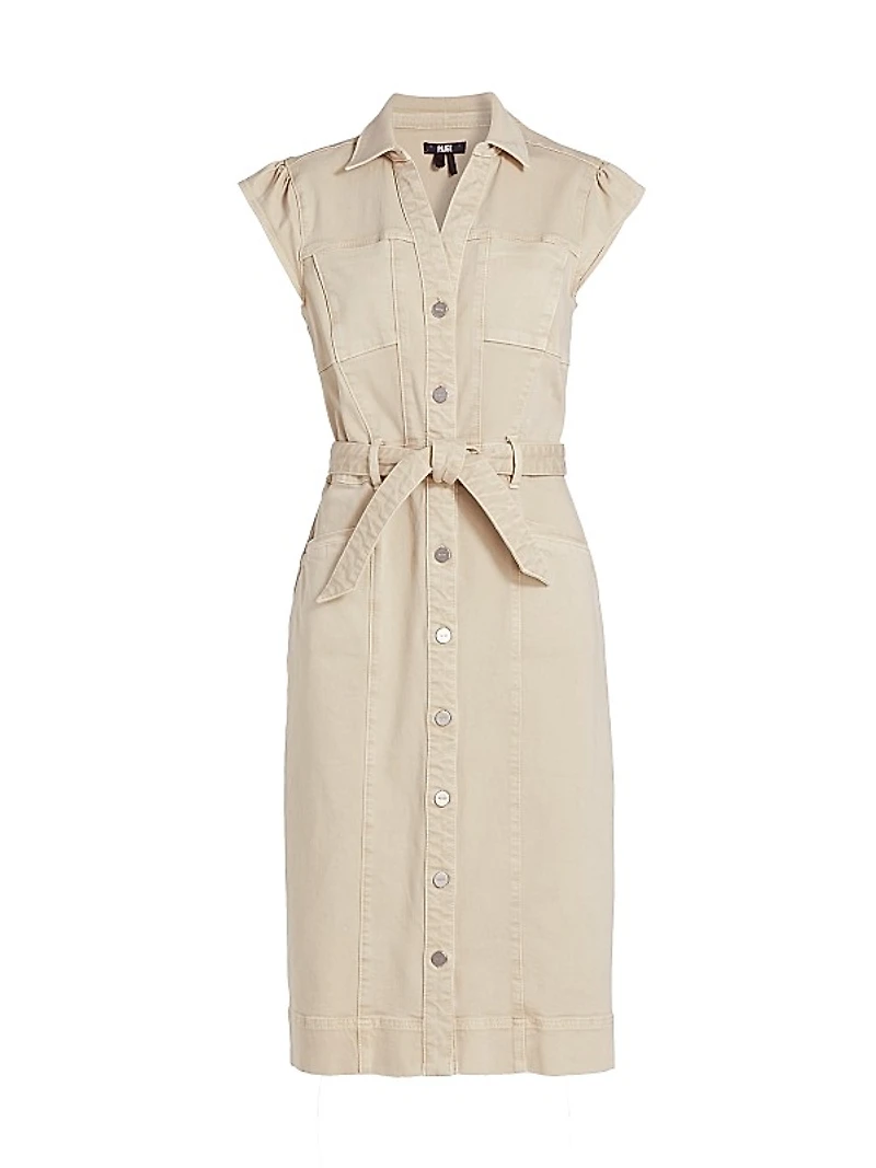Jaxsyn Tie-Waist Midi-Dress