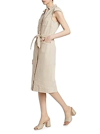 Jaxsyn Tie-Waist Midi-Dress