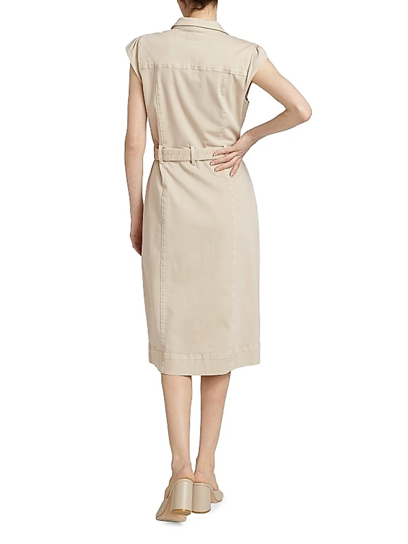Jaxsyn Tie-Waist Midi-Dress