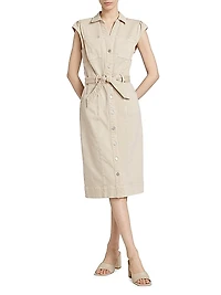 Jaxsyn Tie-Waist Midi-Dress