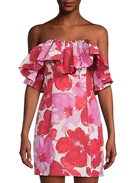 Summer Reverie Stella Ruffled Off-The-Shoulder Minidress