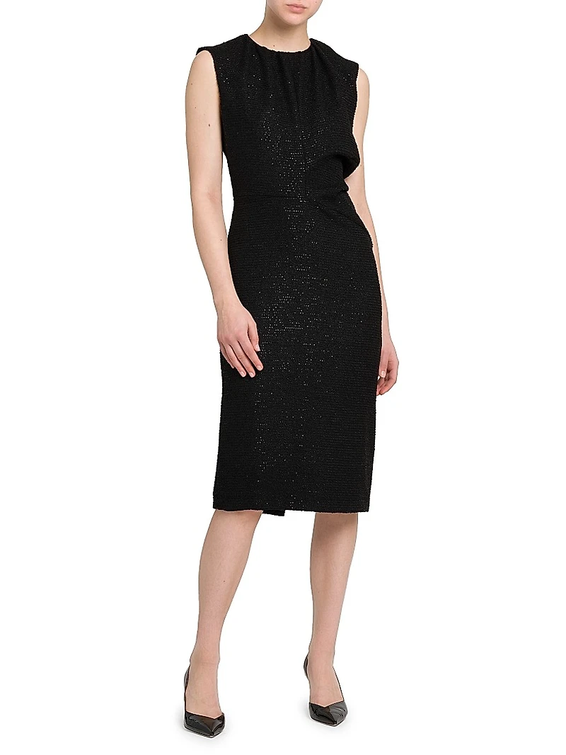 Sparkle Sleeveless Midi-Dress