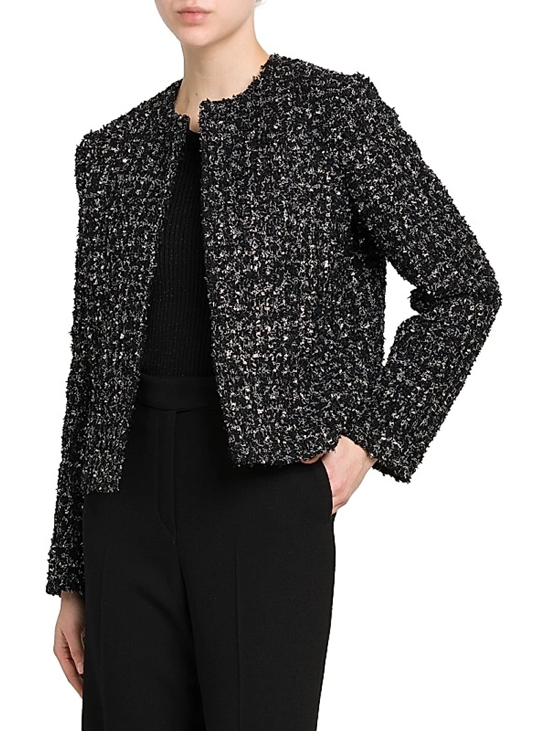 Metallic Tweed Jacket
