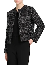 Metallic Tweed Jacket