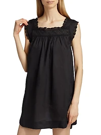 Almadia Lace-Detailed Shift Dress