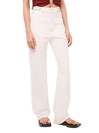 Embellished Mid-Rise Slim Jeans
