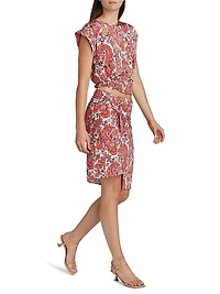 Paisley Gathered Top