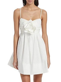 Zephyr Floral Appliqué Minidress
