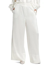 Kay Silk Wide-Leg Pants