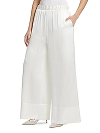 Kay Silk Wide-Leg Pants