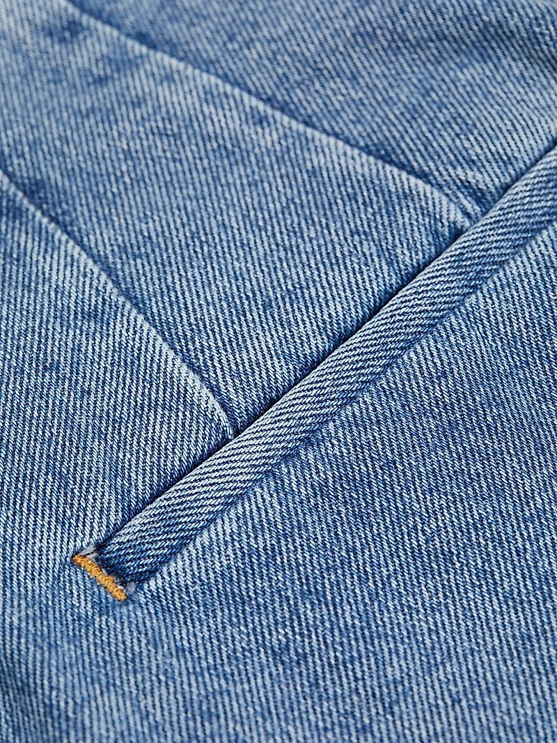Lula Denim Pencil Midi-Skirt