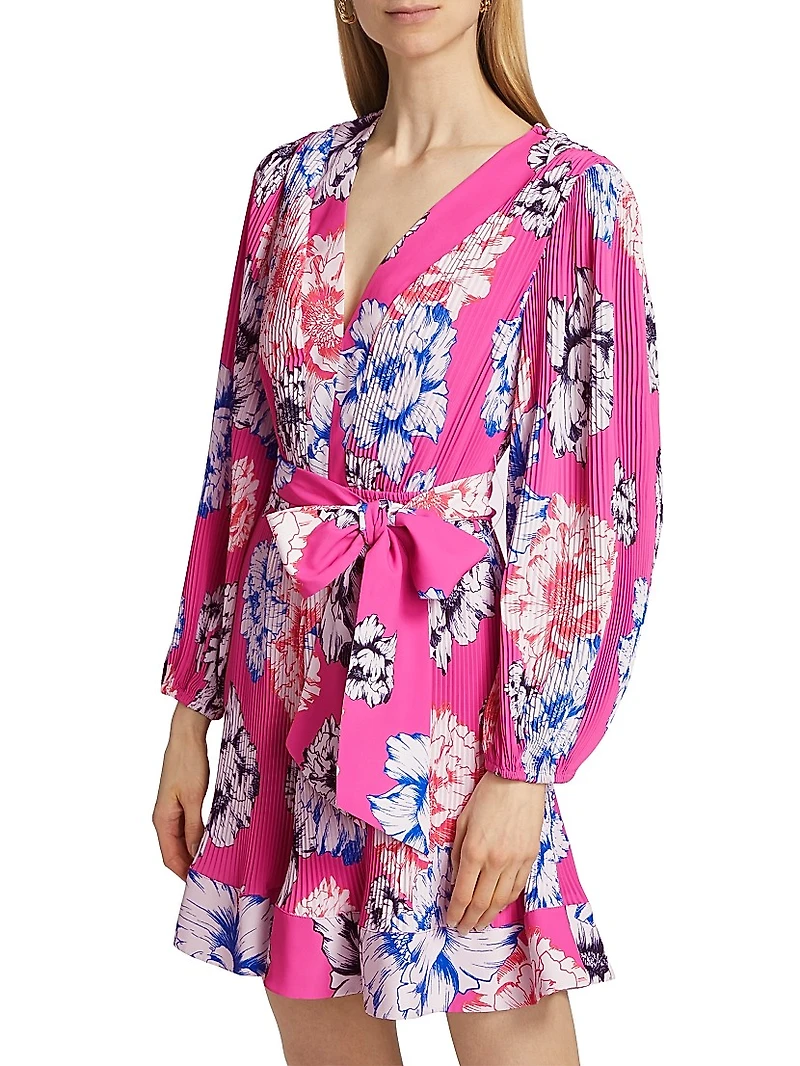 Liv Petals Bloom Pleated Minidress