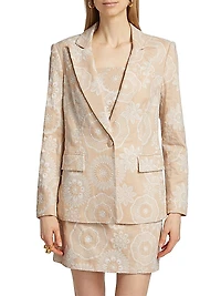 Embroidered Blazer