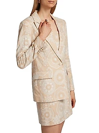 Embroidered Blazer