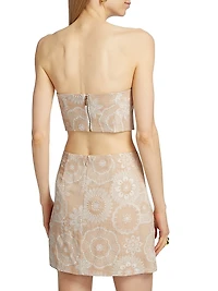 Embroidered Crop Top