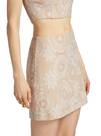 Embroidered Miniskirt