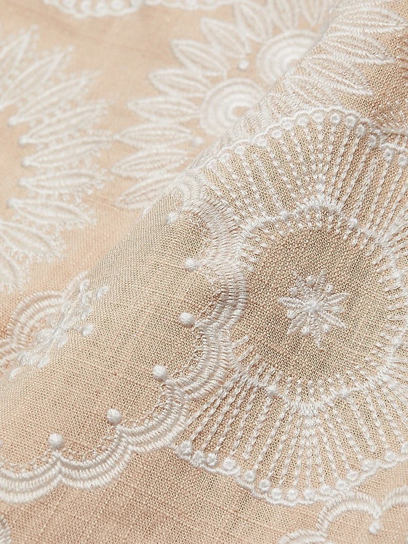 Embroidered Miniskirt