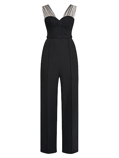 Tulle Bustier Top Jumpsuit