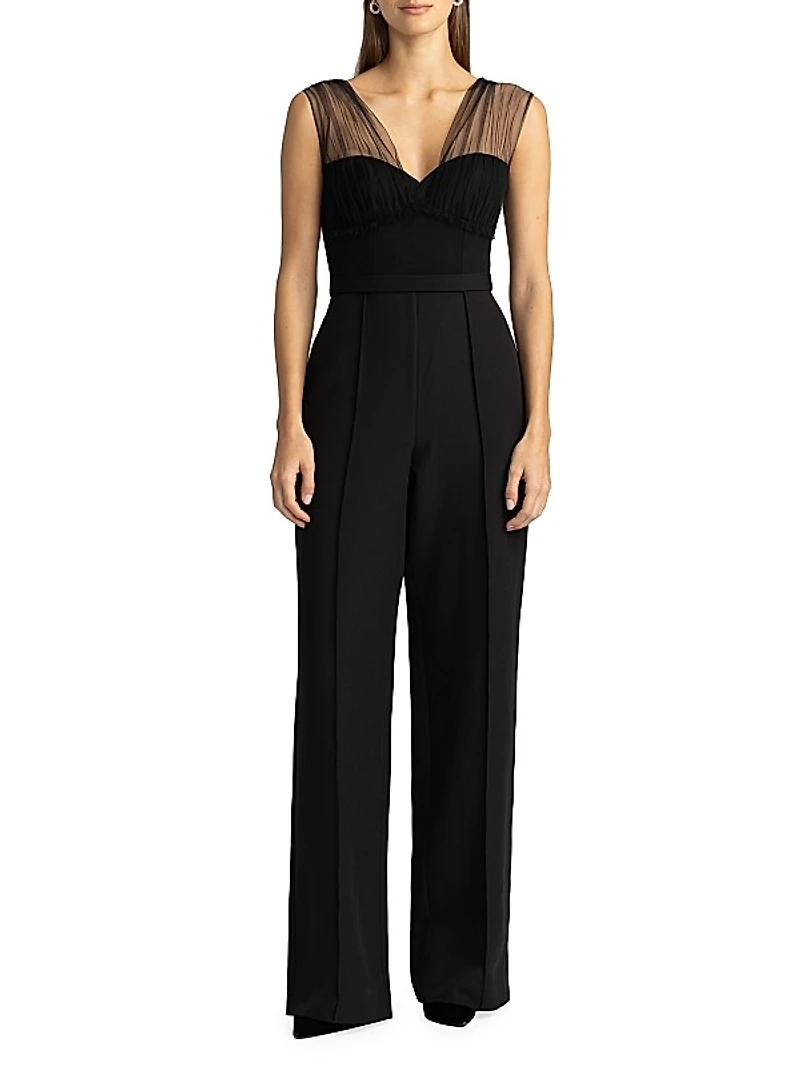 Tulle Bustier Top Jumpsuit